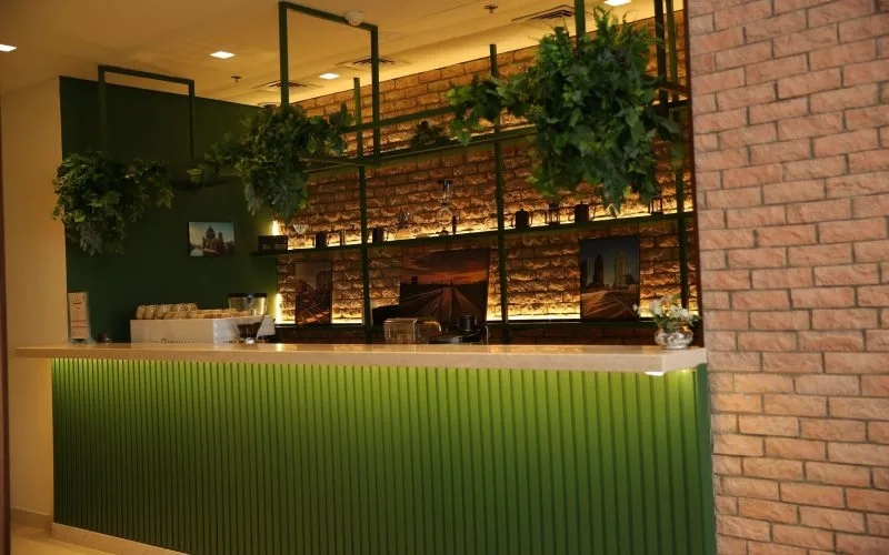The Coffeista counter at Education City Golf Club